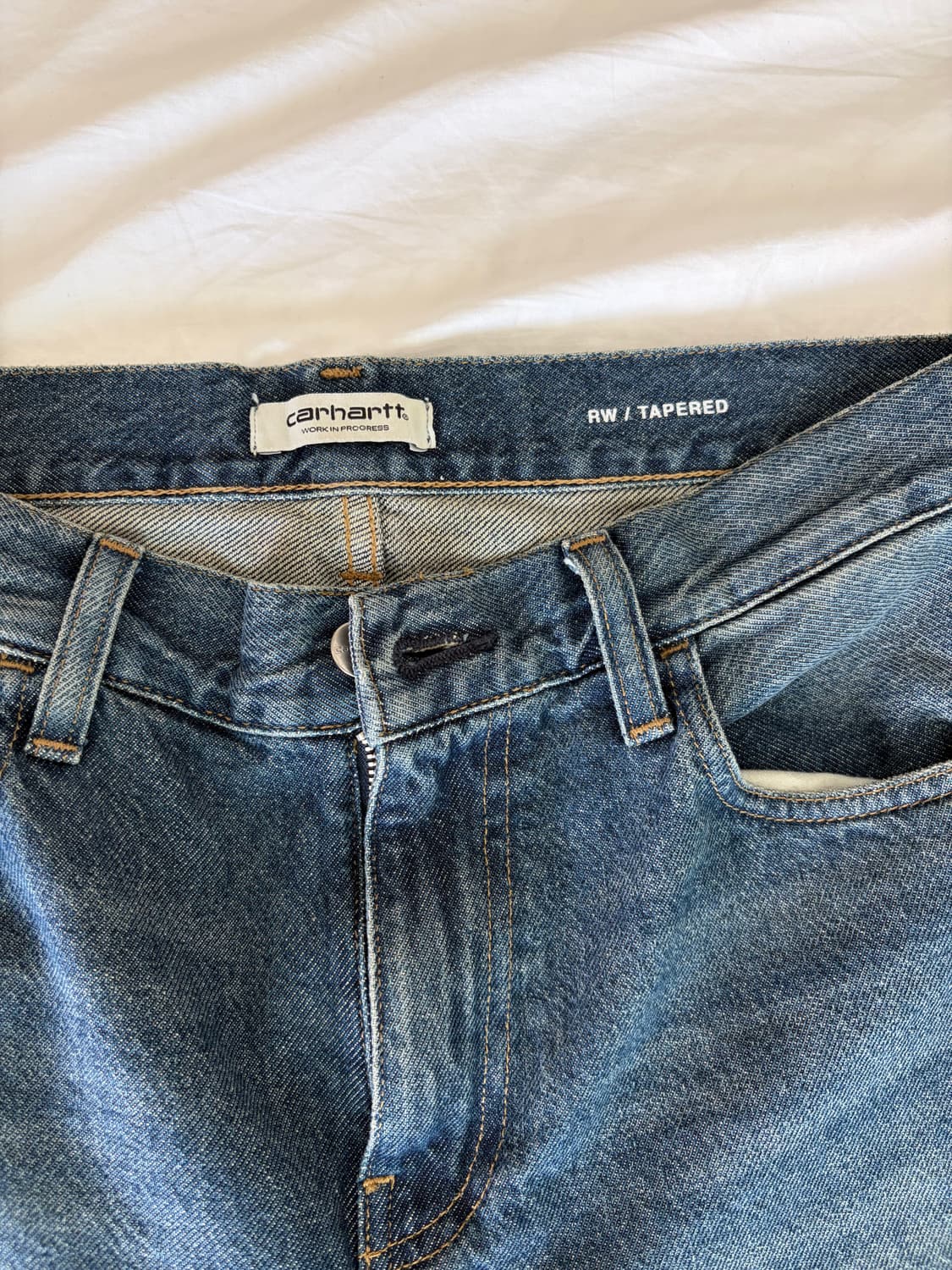 칼하트 WIP Arin pants dark blue washed 28 상품이미지2