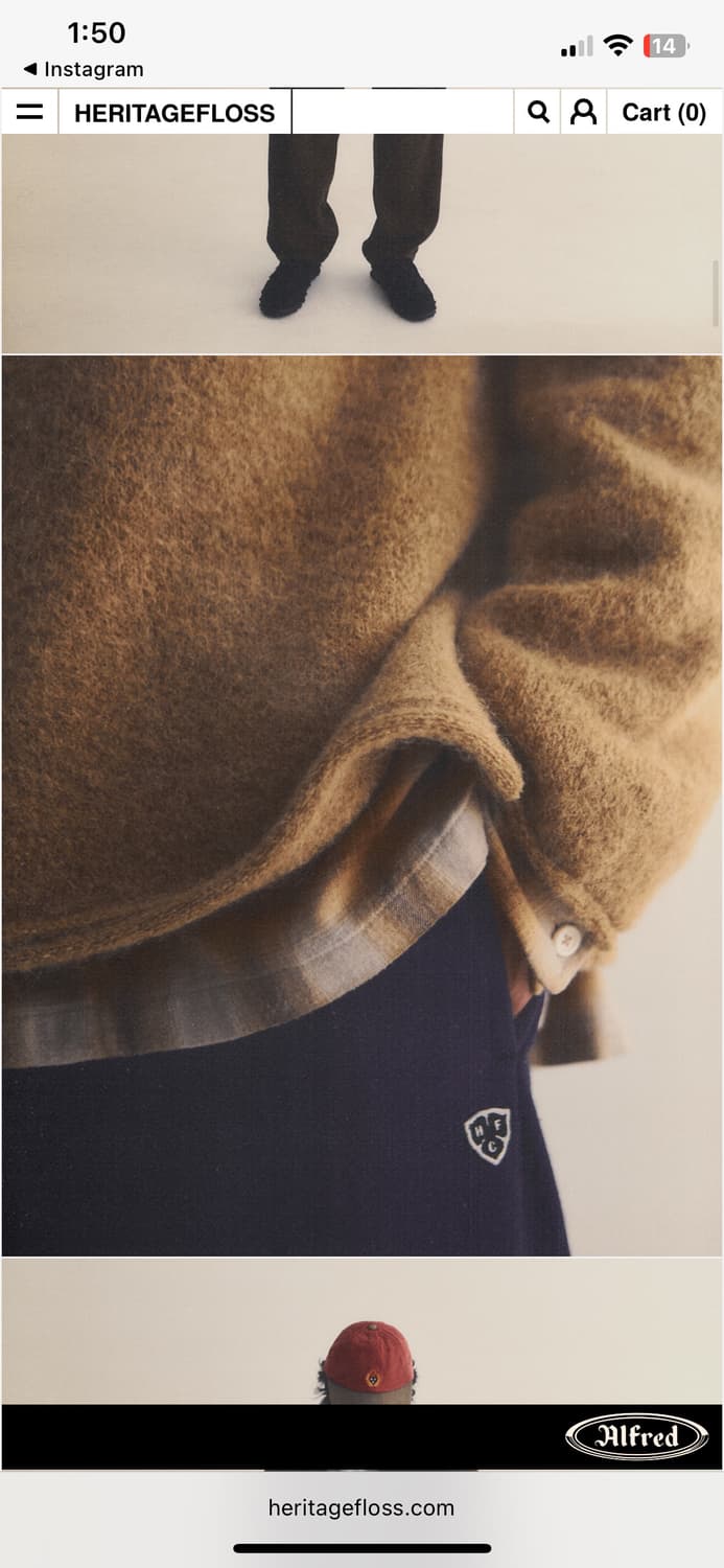 헤리티지플로스 CREST ALPACA HOODIE / Beige (M) 상품이미지8