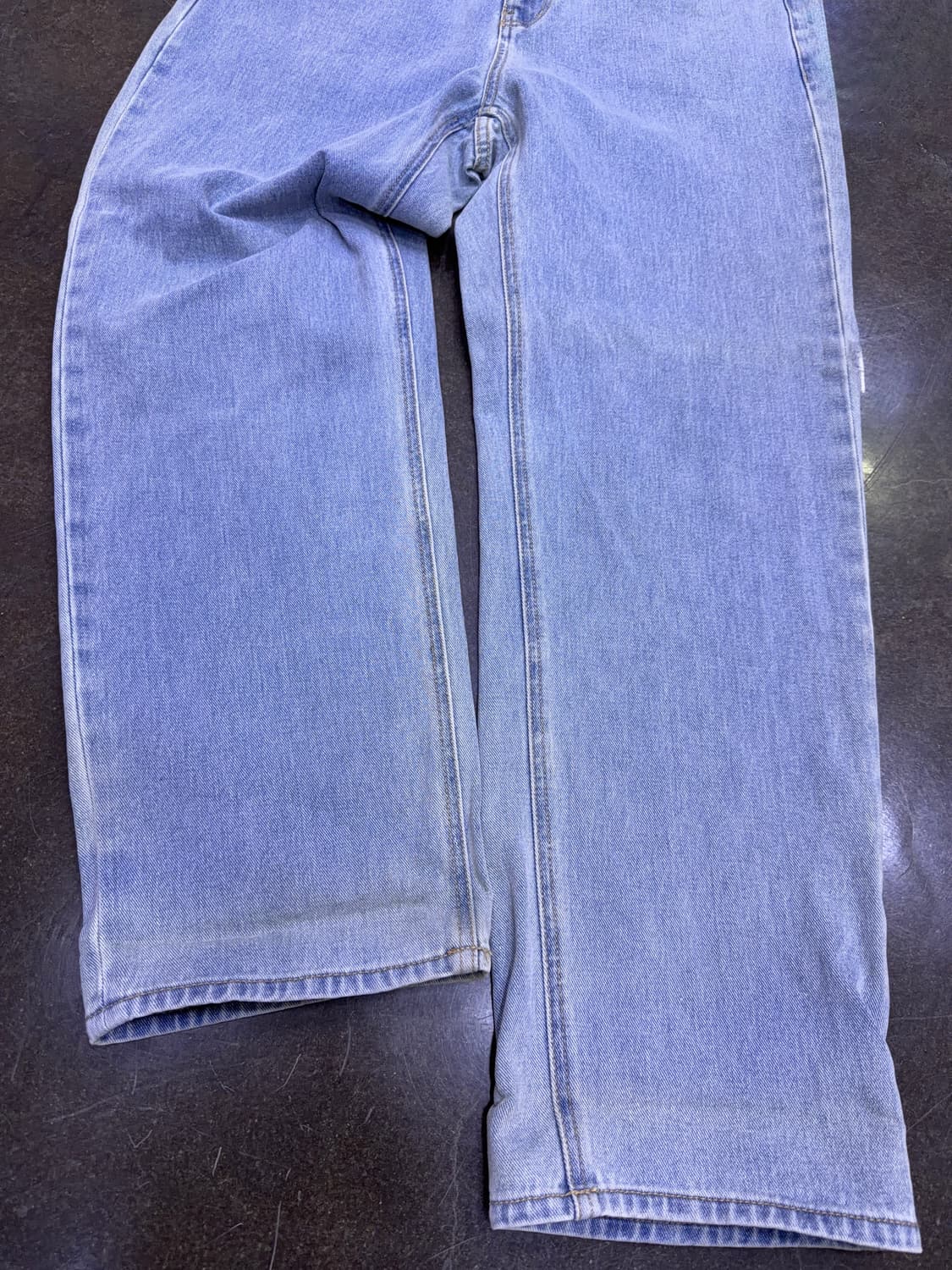 무신사스탠다드 레귤러핏 데님팬츠 라이트 인디고 34 상품이미지7