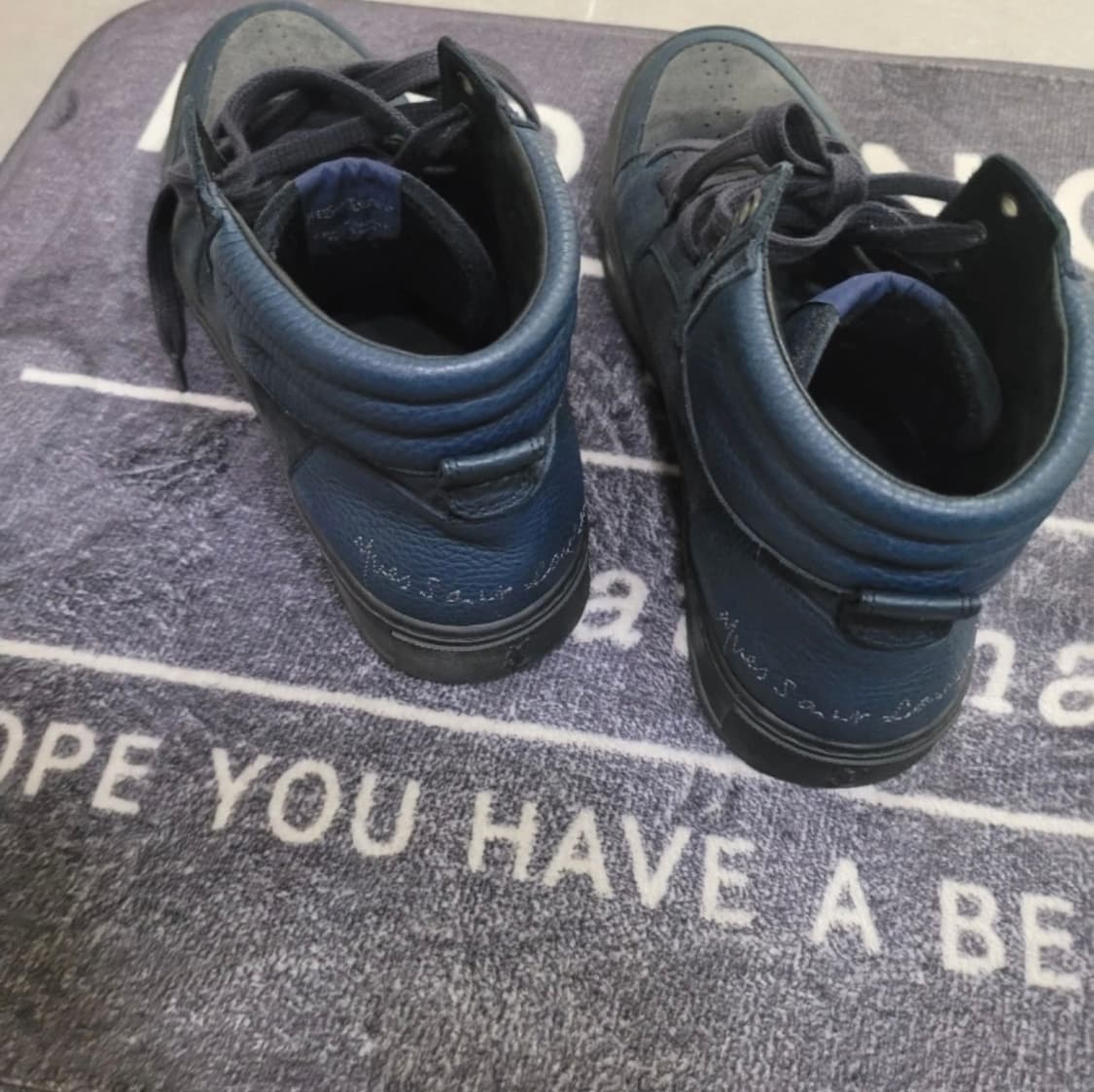 생로랑 하이탑 스니커즈 41 네이비블루 상품이미지2