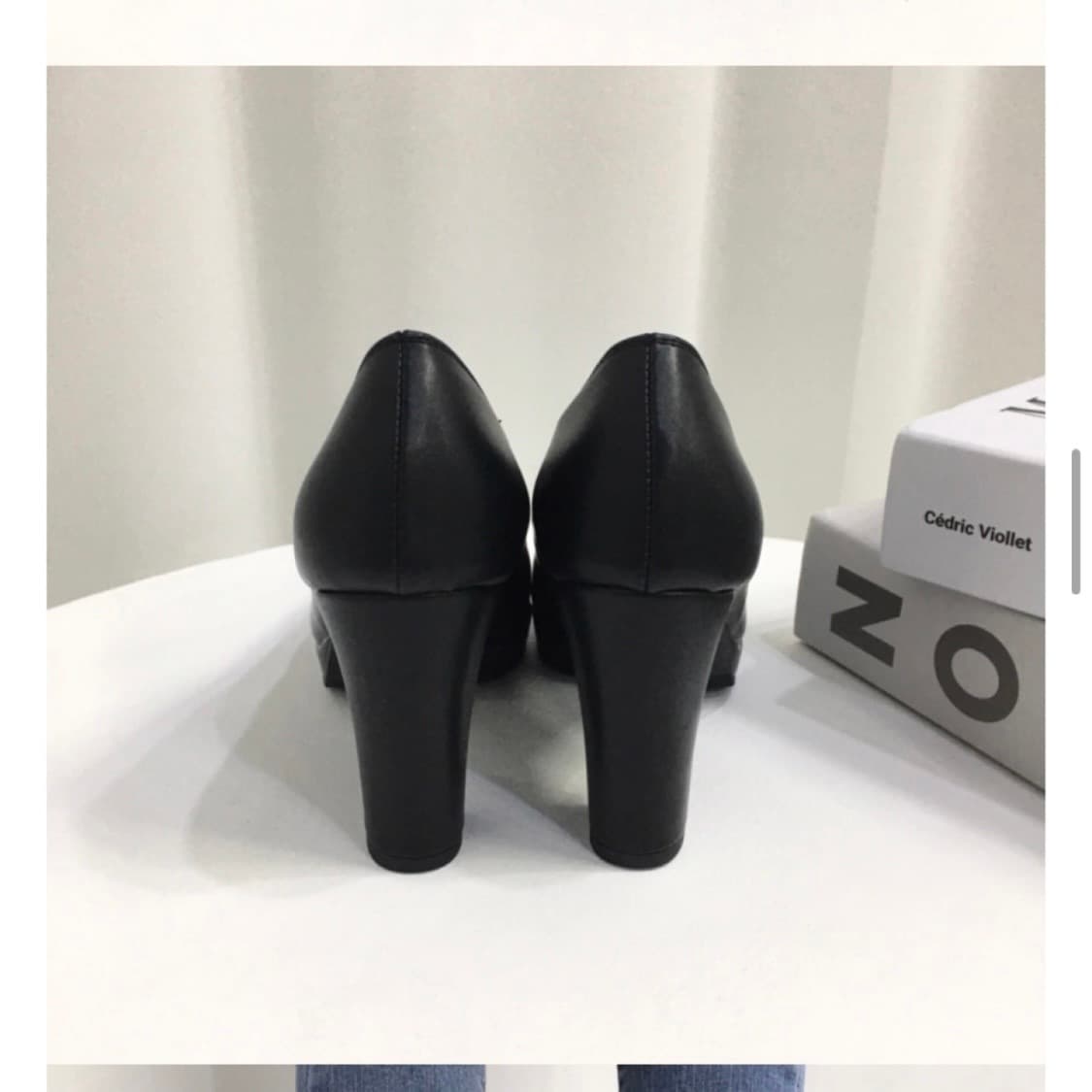 국산 스틸레토 가보시 통굽 펌프스 힐 상품이미지4