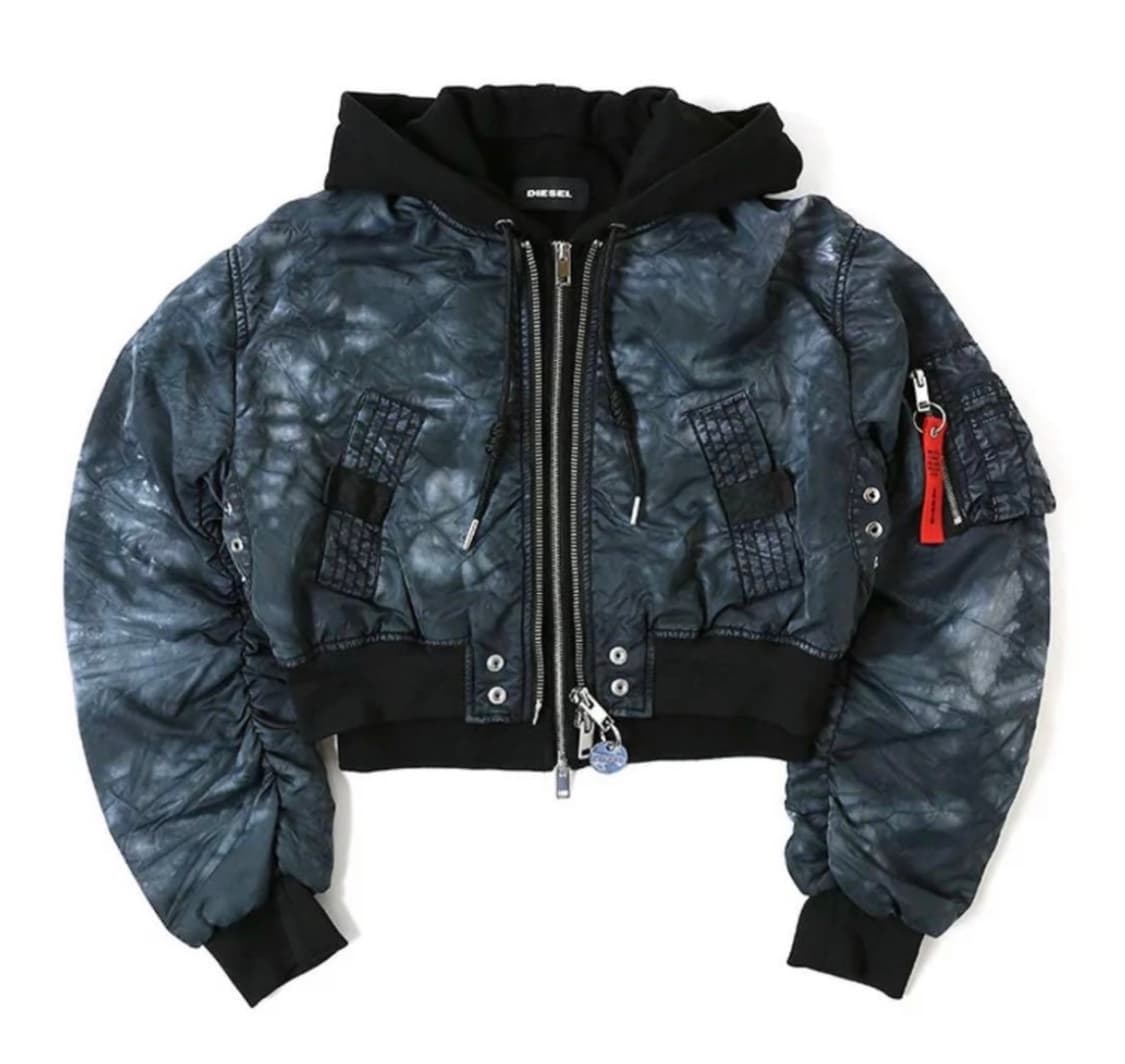디젤 봄버 후드 자켓 타이타이블루 s 상품이미지1