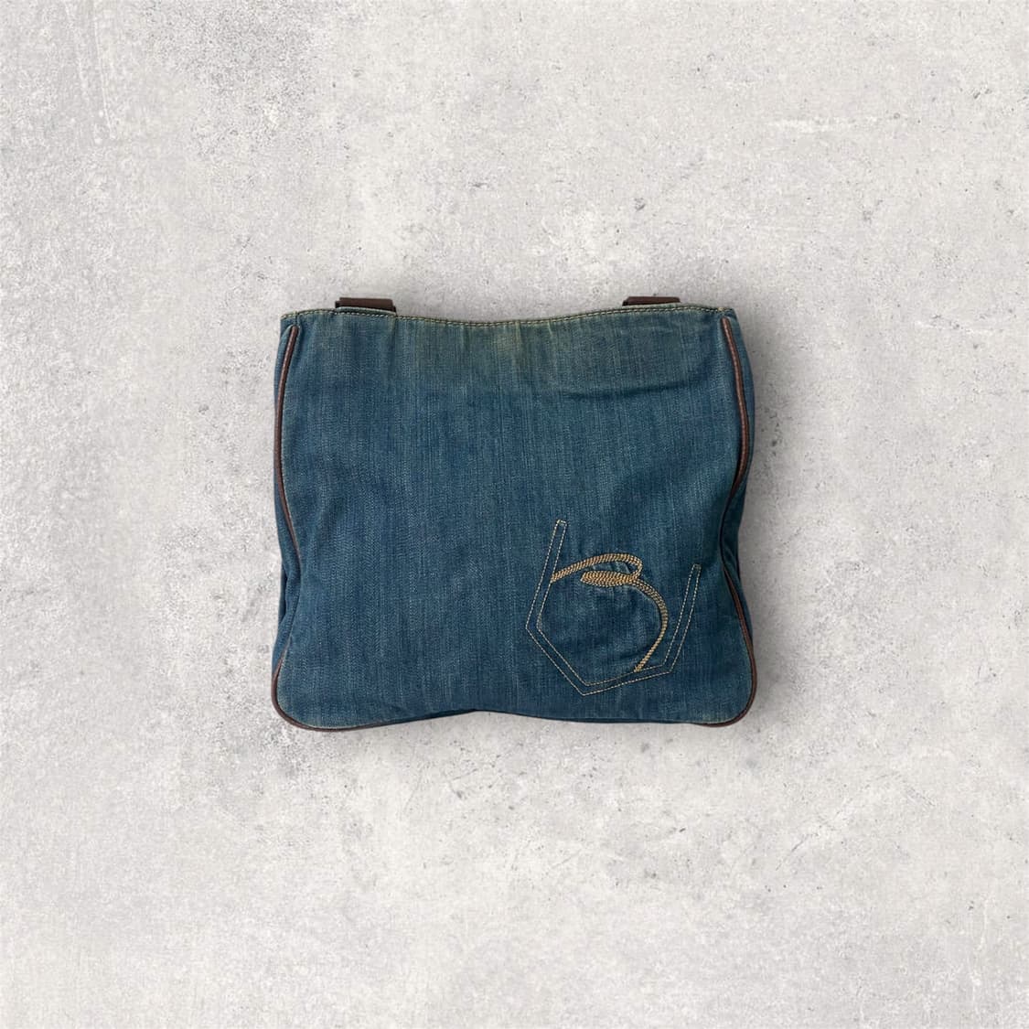 올드 빈폴 데님 레더 크로스백(B295) 상품이미지2