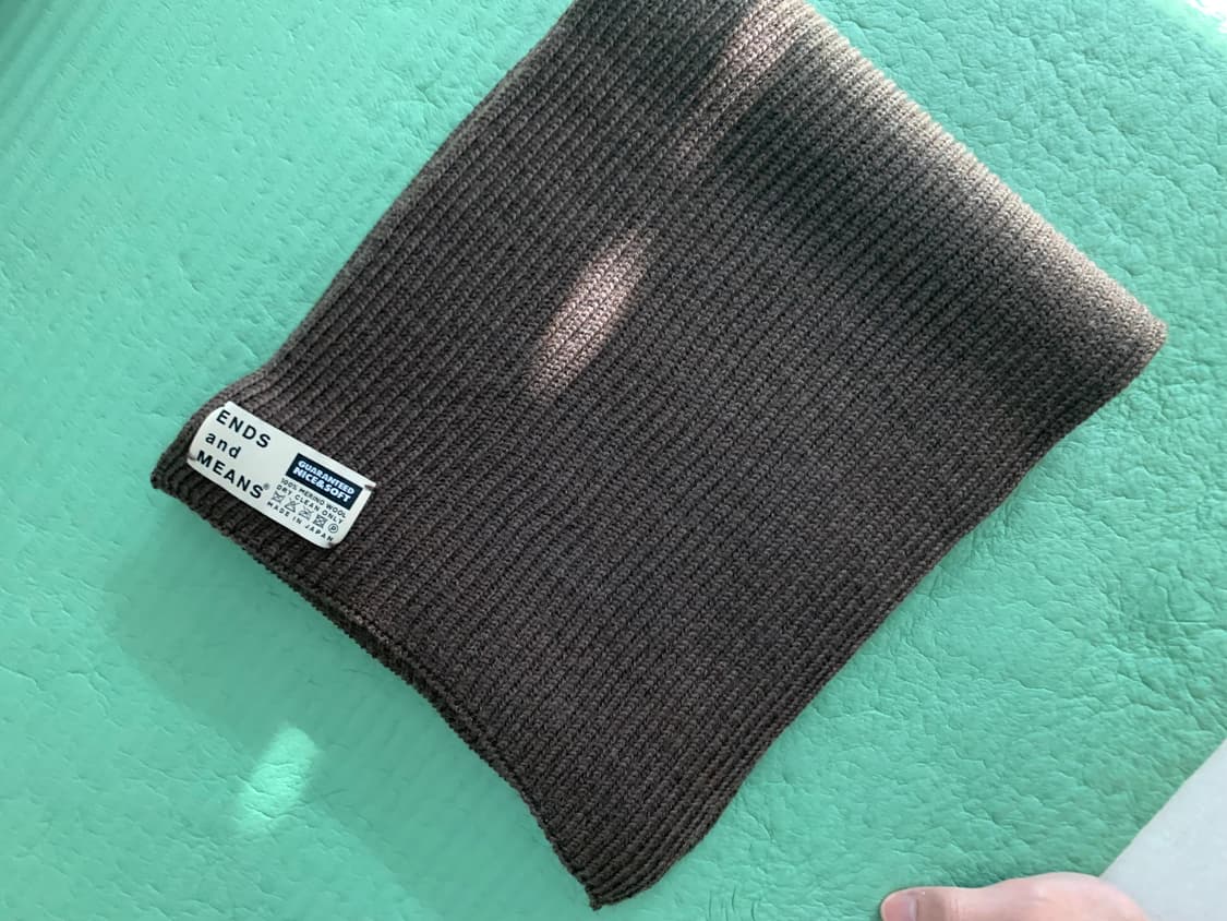 Ends and means 그랜파 스카프 다크브라운 상품이미지1