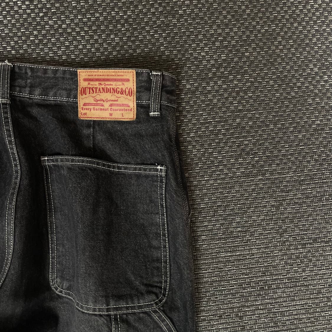 (36) 아웃스탠딩 흑청 백카고 데님 팬츠 상품이미지7
