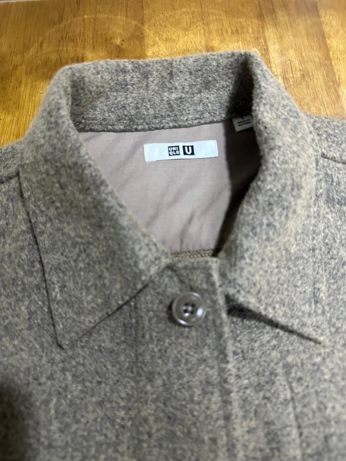 유니클로 U 울 더블 포켓 셔츠 자켓  상품이미지2