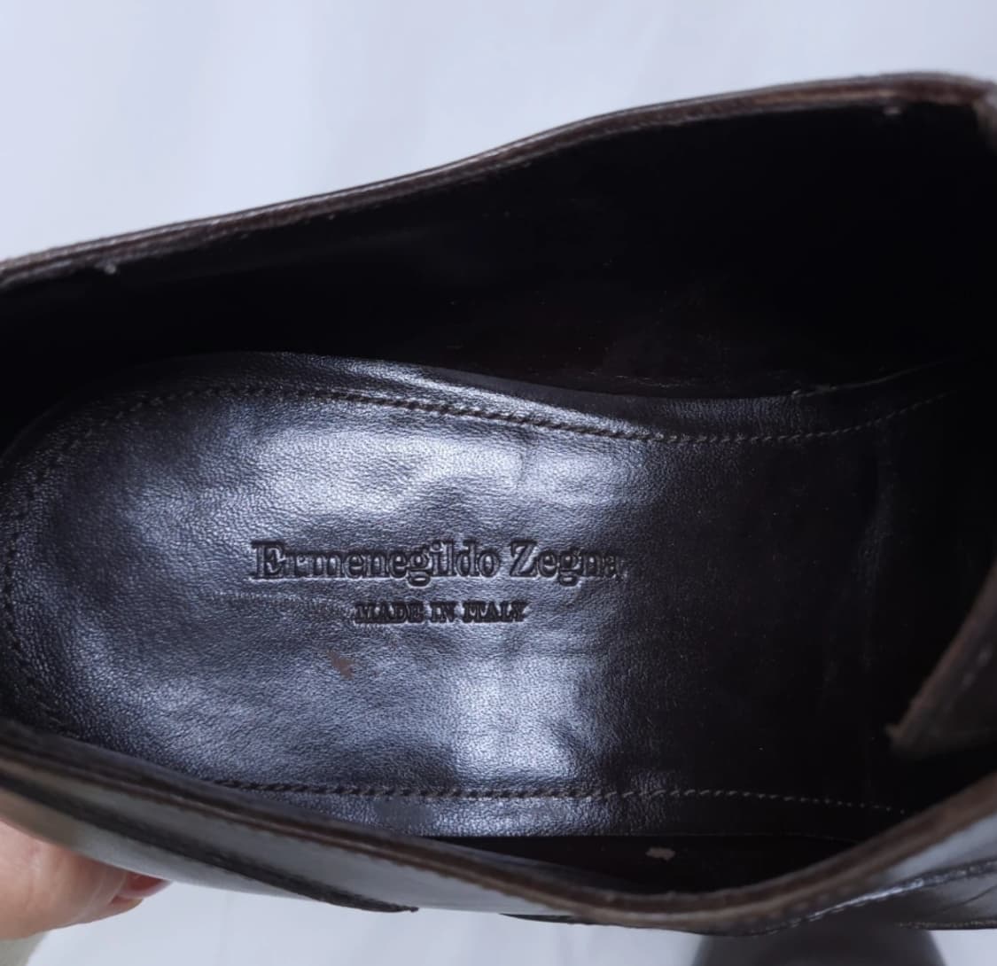 제냐 브라운 윙팁 구두 7사이즈 상품이미지5