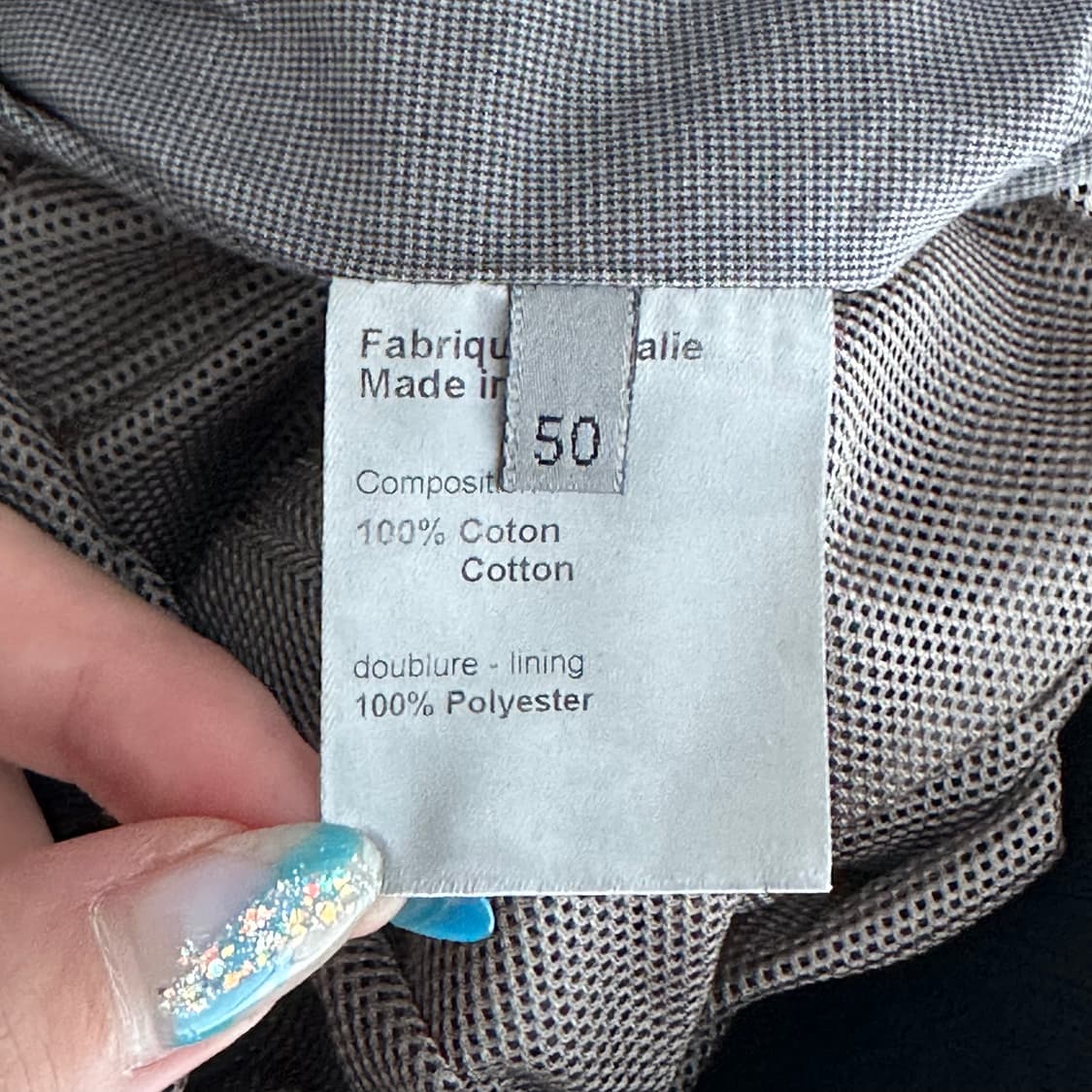 디올 BEE 자수 잔체크 집업 50 상품이미지10