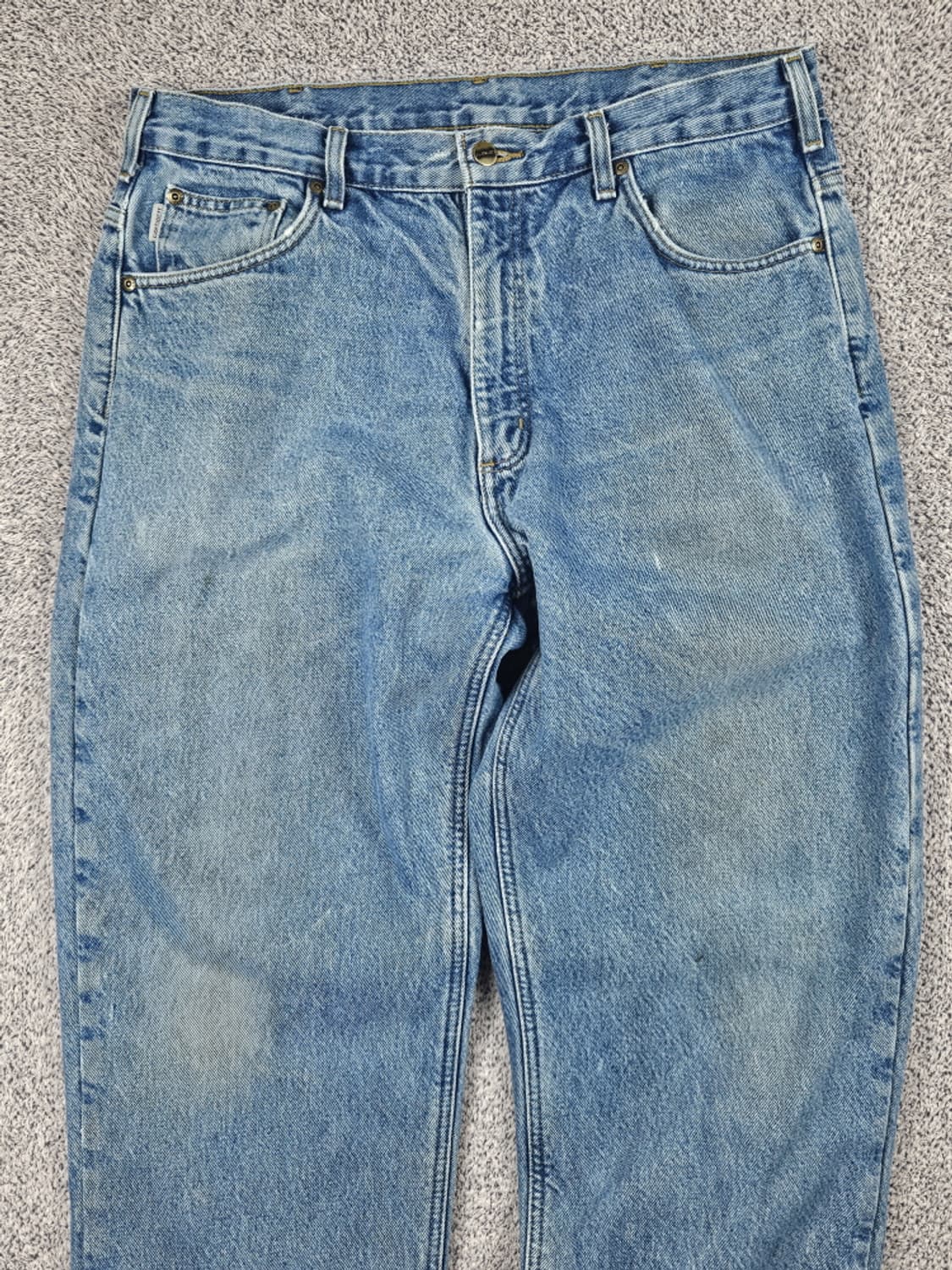 칼하트 헤비 플란넬 체크 데님 워크 팬츠 (36 X 32) / 10049 상품이미지5