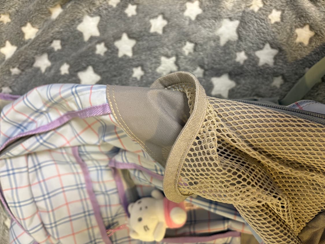 benetton 베네통 일본 빈티지 체크 백팩 가방 모리걸 상품이미지6