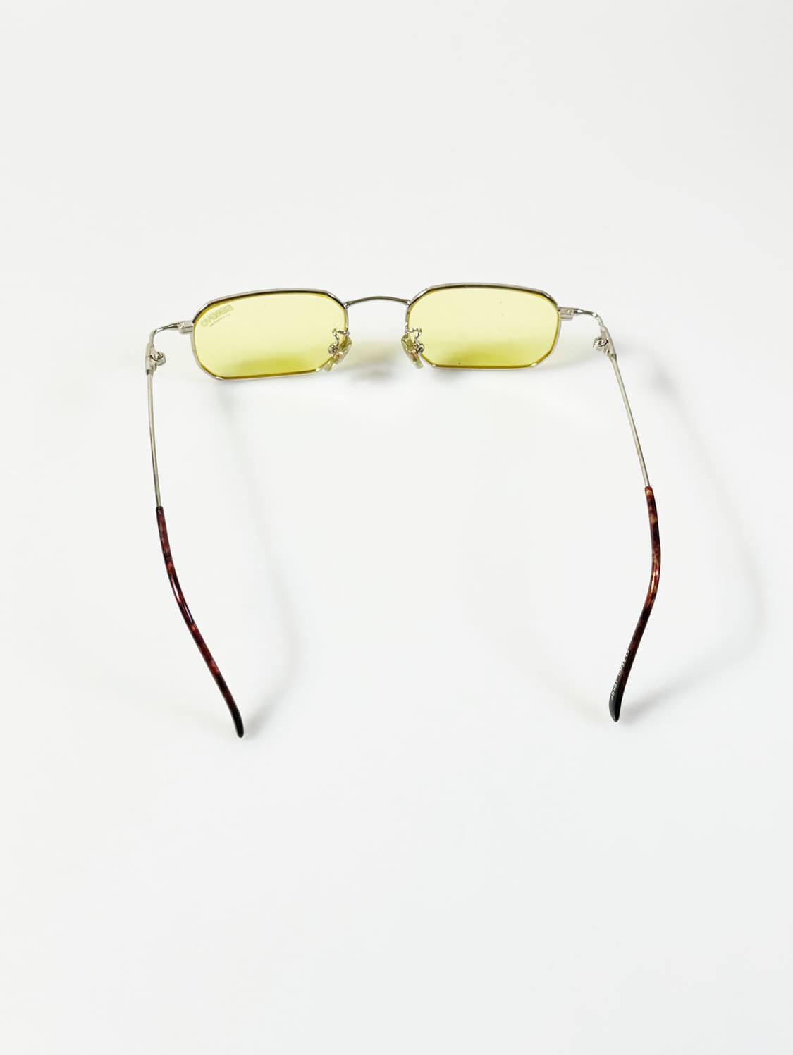 SERENO 실버 메탈 슬림 스퀘어 빈티지 틴트 안경 상품이미지5