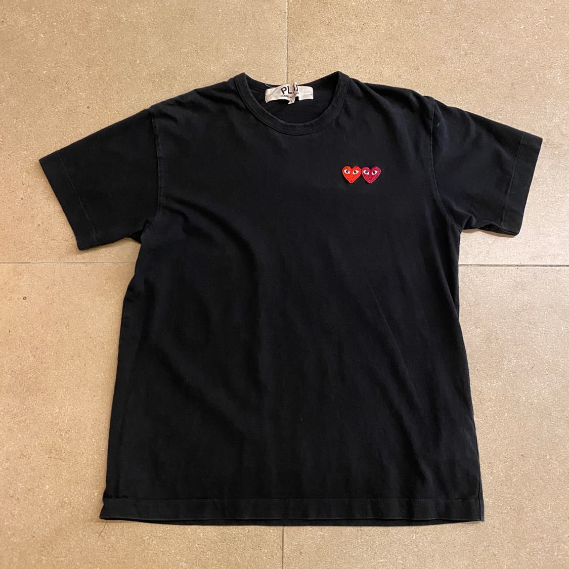 꼼데가르송 플레이 더블하트 티셔츠 상품이미지1
