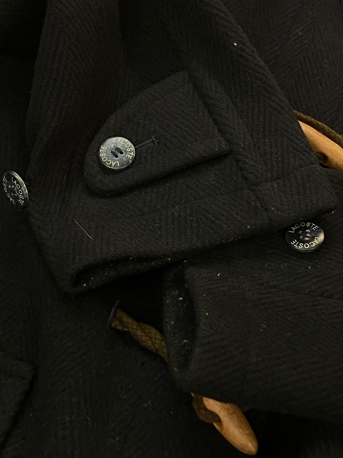 라코스테 후드 떡볶이 코트 블랙 #csz2724  상품이미지6