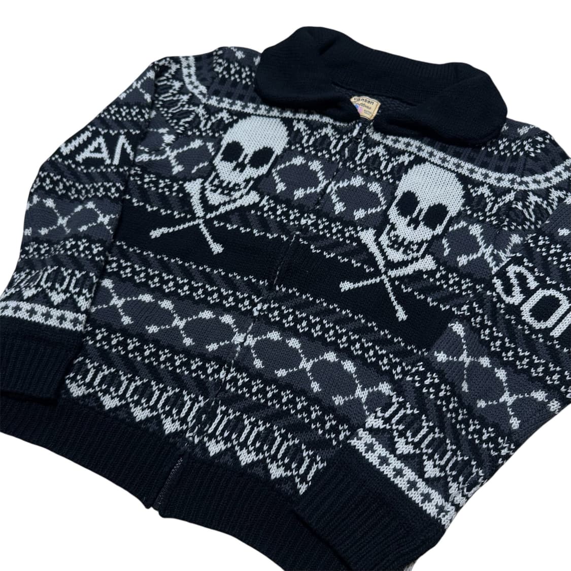 밴슨 본 스컬 집업 자켓 상품이미지2