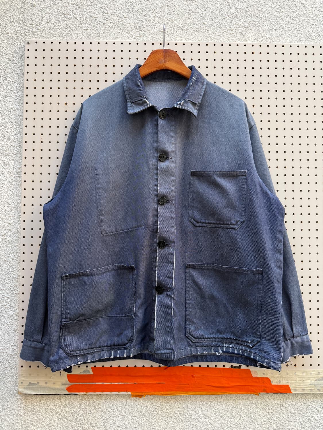 DISTRESSED REPAIR DENIM 데님 프렌치워크자켓 상품이미지1