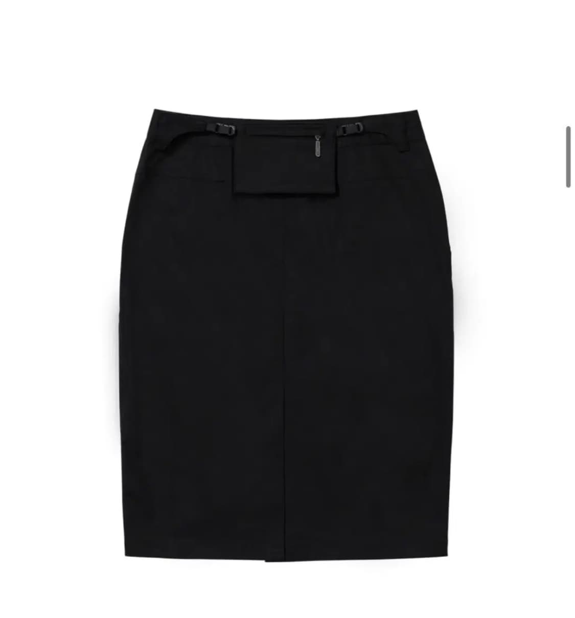 웰빙익스프레스 Back Pocket Midi Skirt Black m 상품이미지1