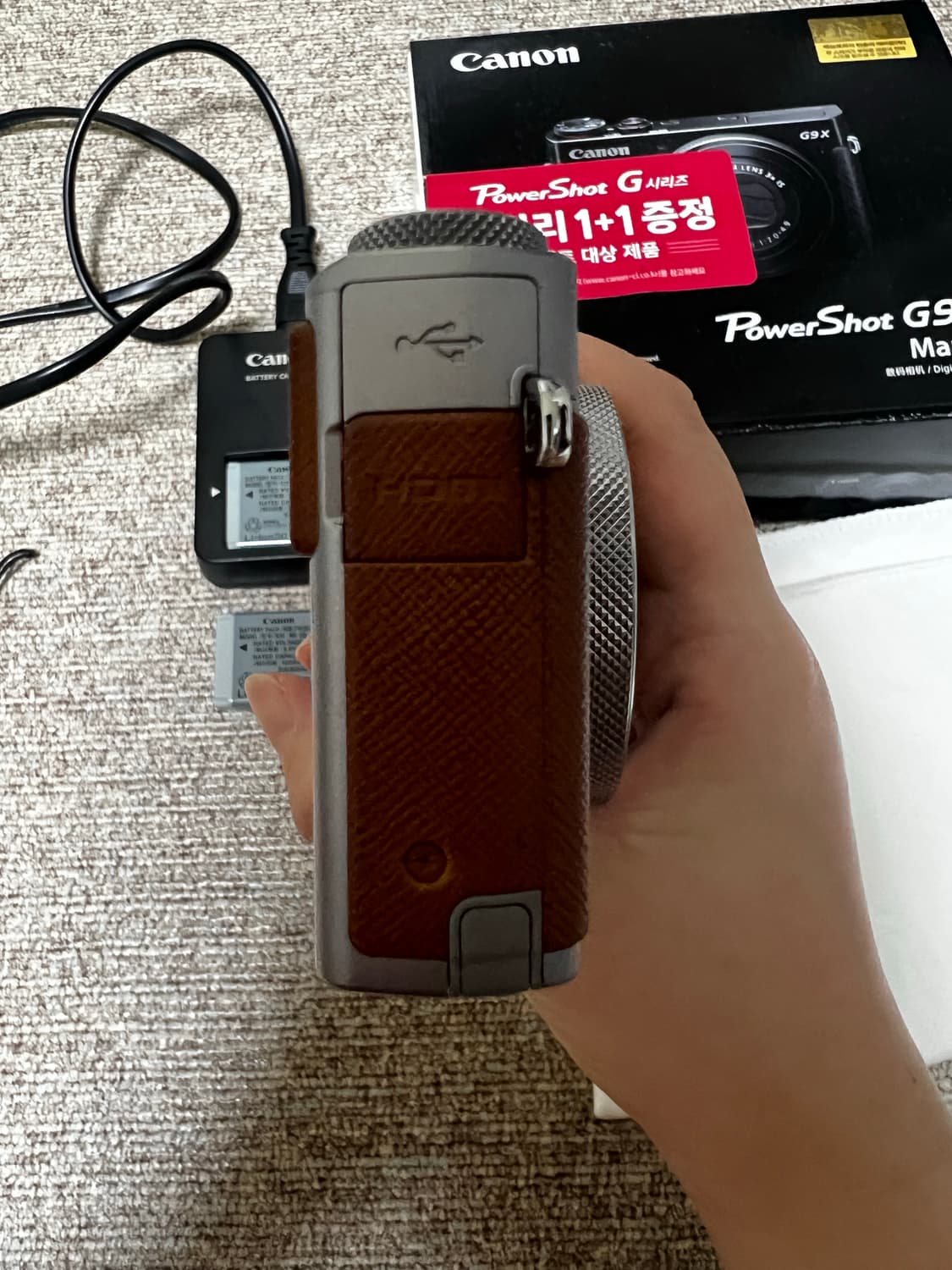 캐논 g9x mark II 실버+브라운 상품이미지4