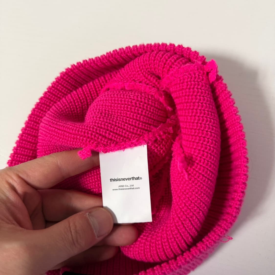 디스이즈네버댓 핑크 숏비니 상품이미지4