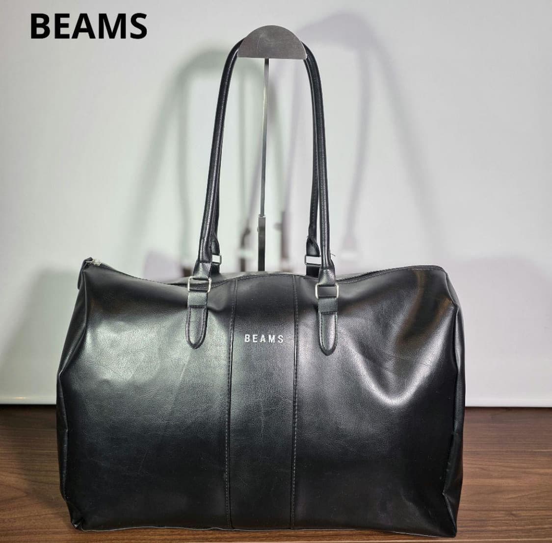 BEAMS 빔즈 보스턴백 핸드백 여행가방 블랙 상품이미지1