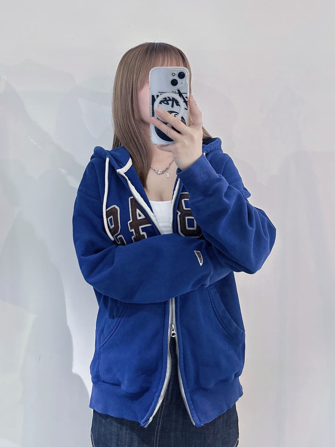 후아유 빅로고 투웨이 후드집업 상품이미지2