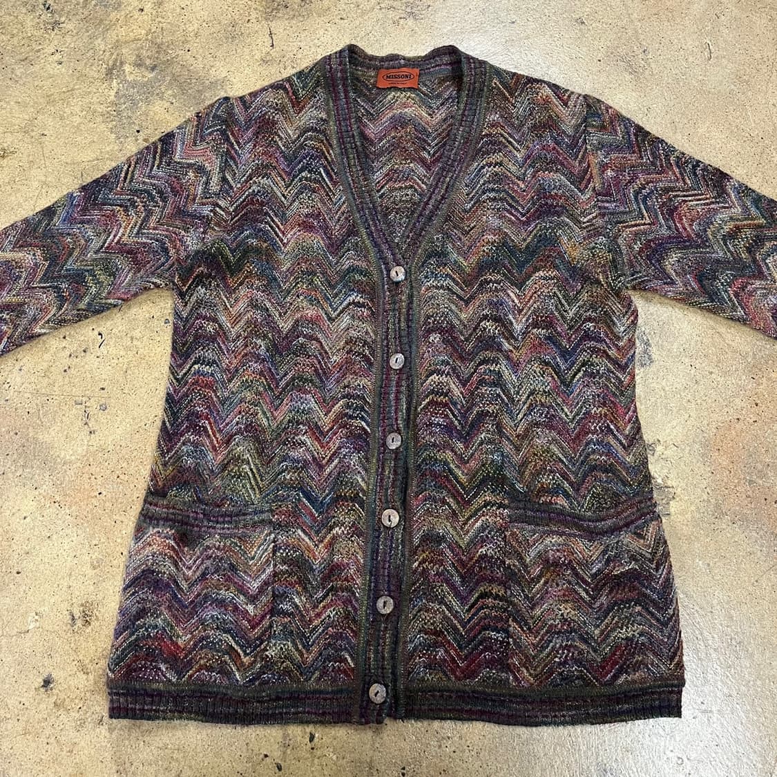 [정품] 미쏘니 Missoni 지그재그 패턴 가디건 b18 상품이미지3
