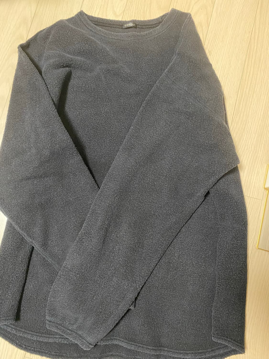 26ss 코모리 실크 플리스 크루넥 2사이즈 상품이미지1