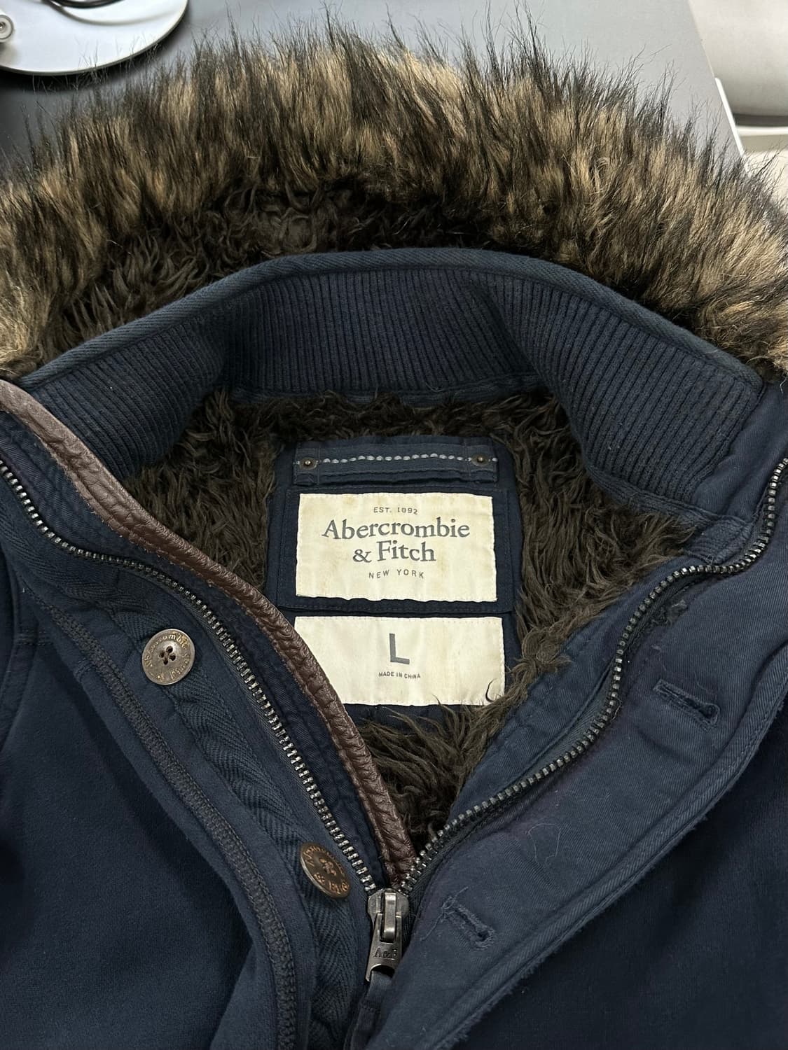 아베크롬비 울프죠 버튼 셰르파 점퍼 상품이미지7