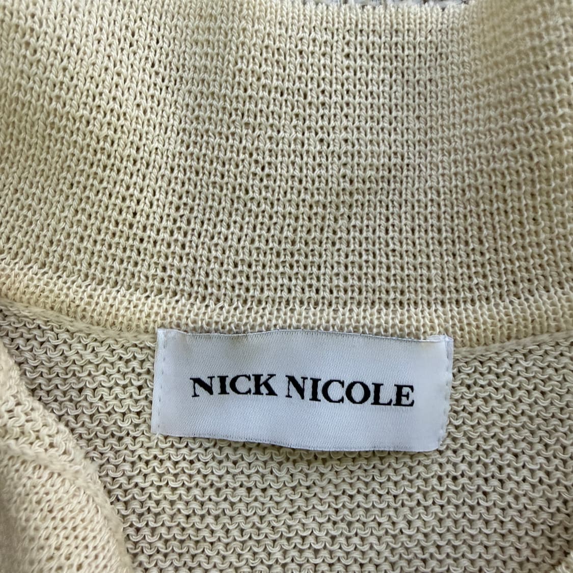 실측확인 닉앤니콜 여성 단가라 니트 0528D 상품이미지3