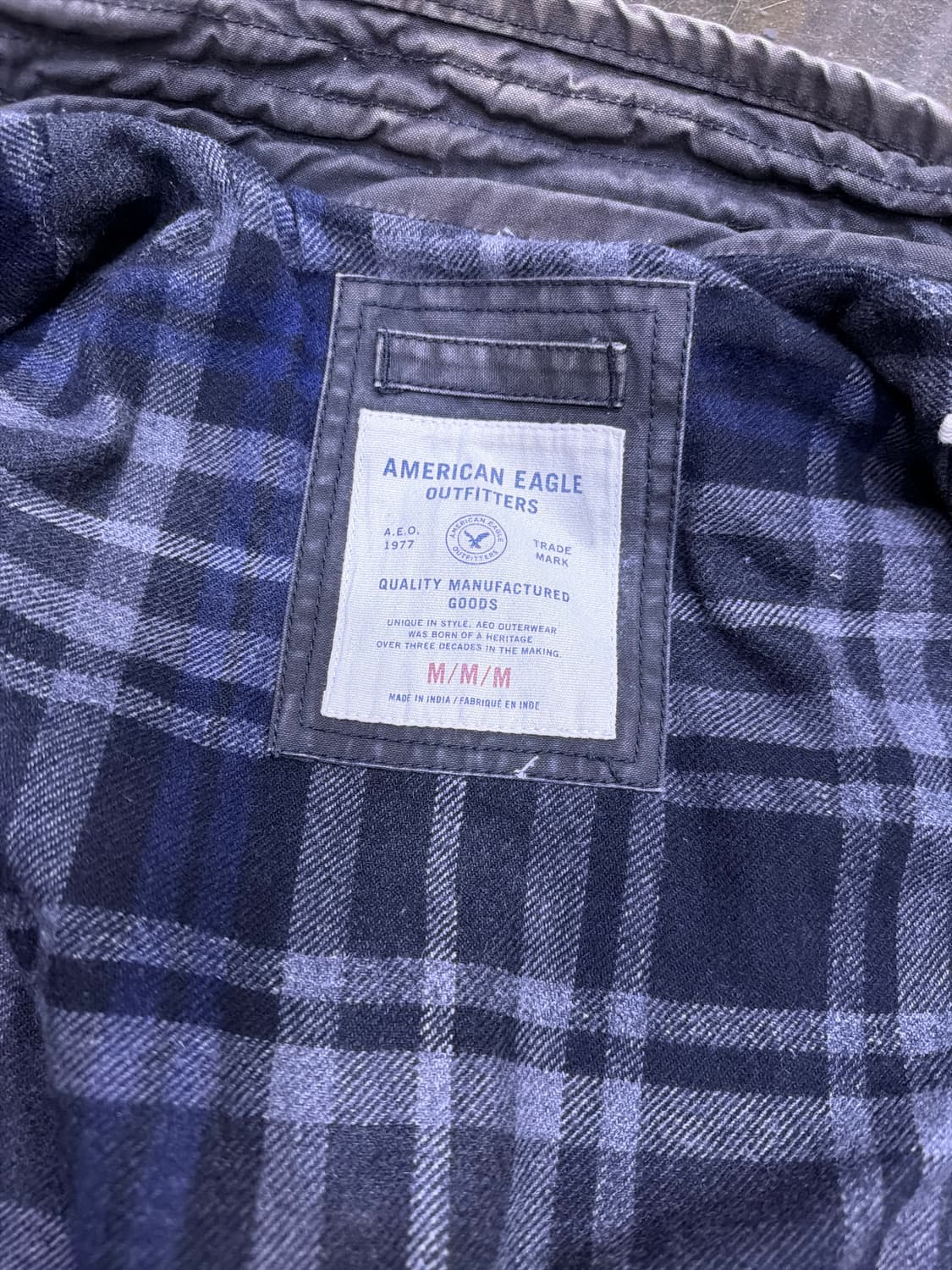 아메리칸이글 아웃피터스 빈티지 워싱 워크자켓 M 상품이미지10