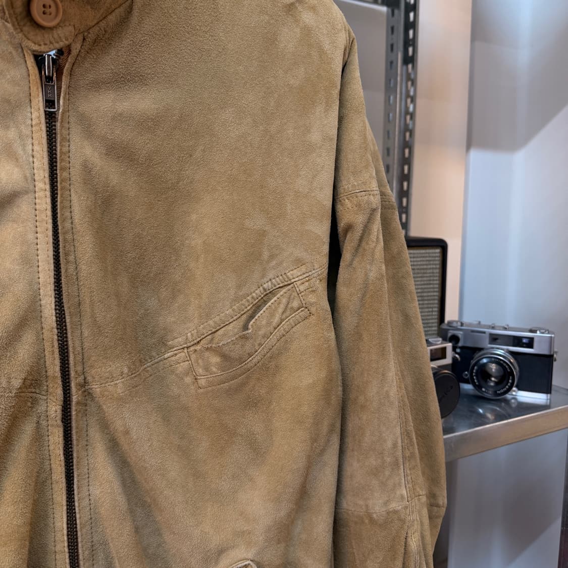 존하워드 빈티지 스웨이드 봄버 자켓 M L XL 상품이미지4