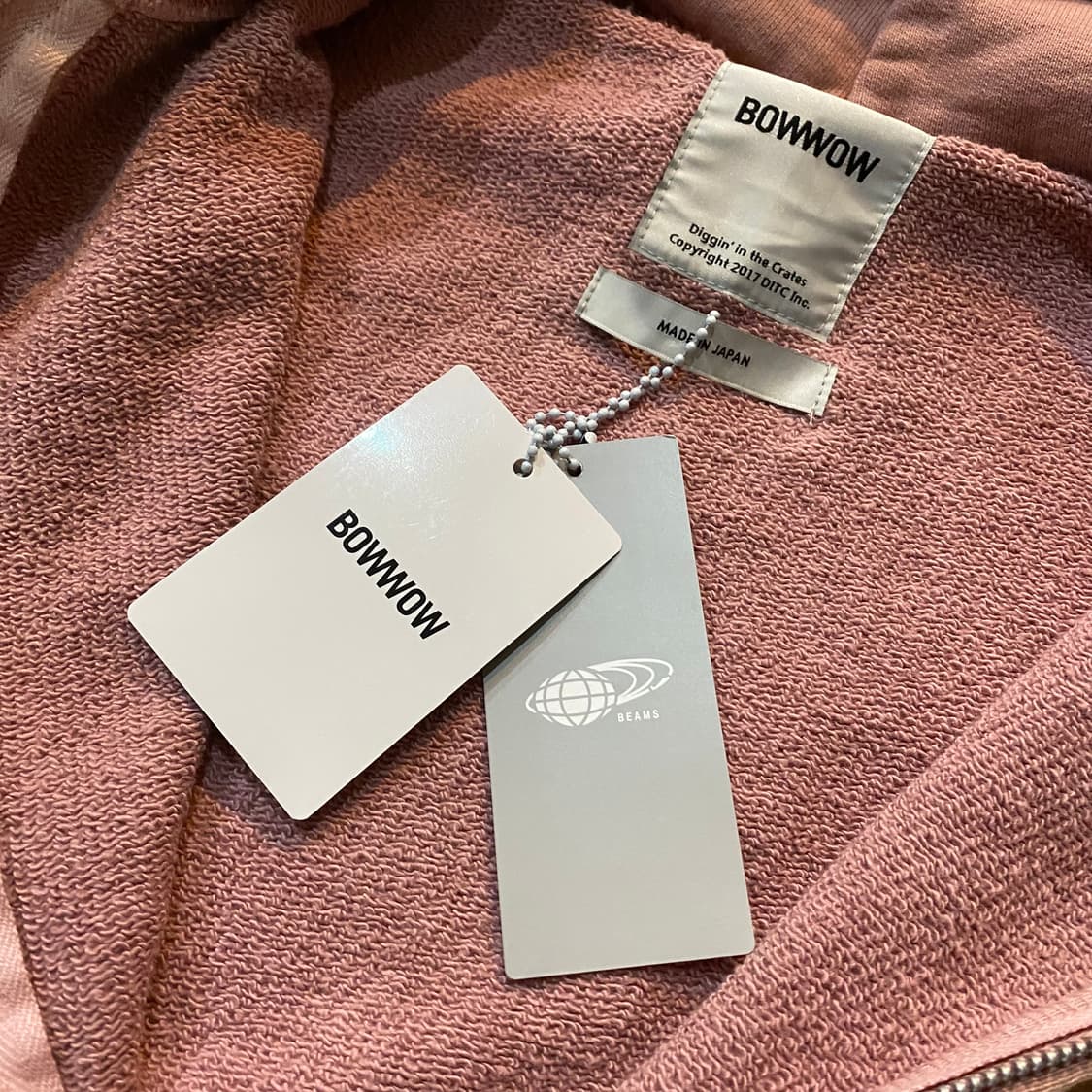 (S) 바우와우 데미지 에이징 후드집업 상품이미지6