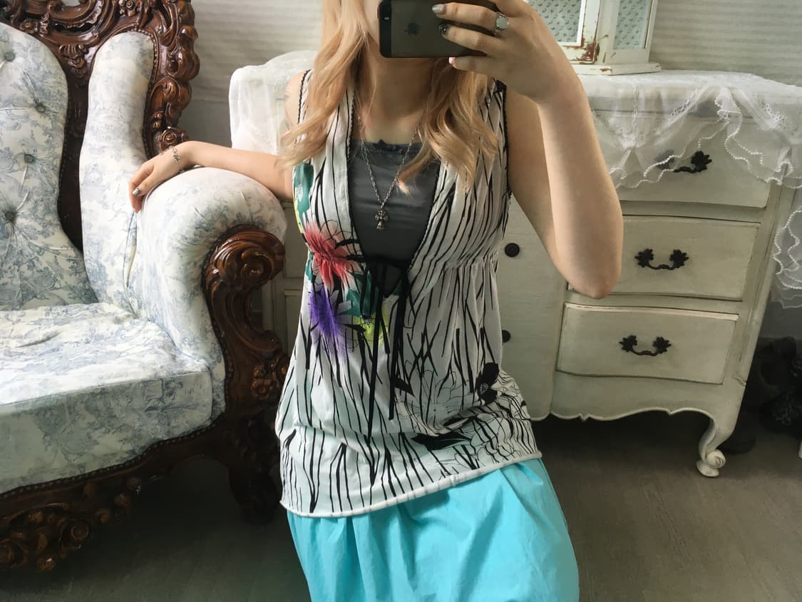 Scolar 오리엔탈 컷아웃 슬리브리스 상품이미지4