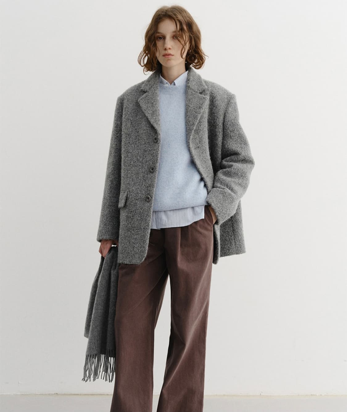 25FW 던스트3 BUTTON BOUCLE WOOL JACKET 자켓 상품이미지2