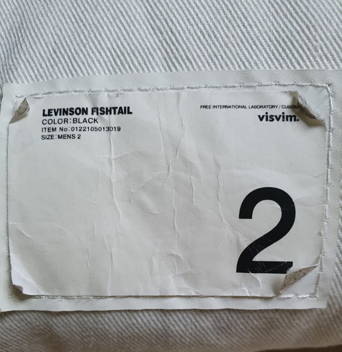 [2] 22SS 비즈빔 레빈슨 피쉬테일 블랙 새제품 팝니다 상품이미지6