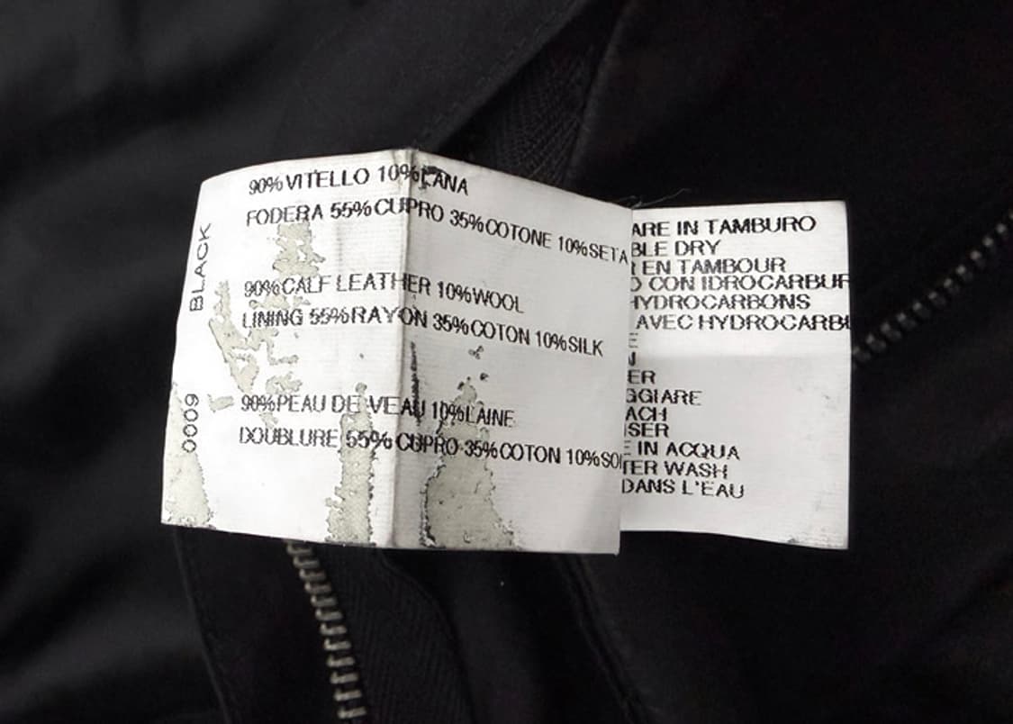 릭오웬스 사선지퍼 후드 레더 자켓 상품이미지8