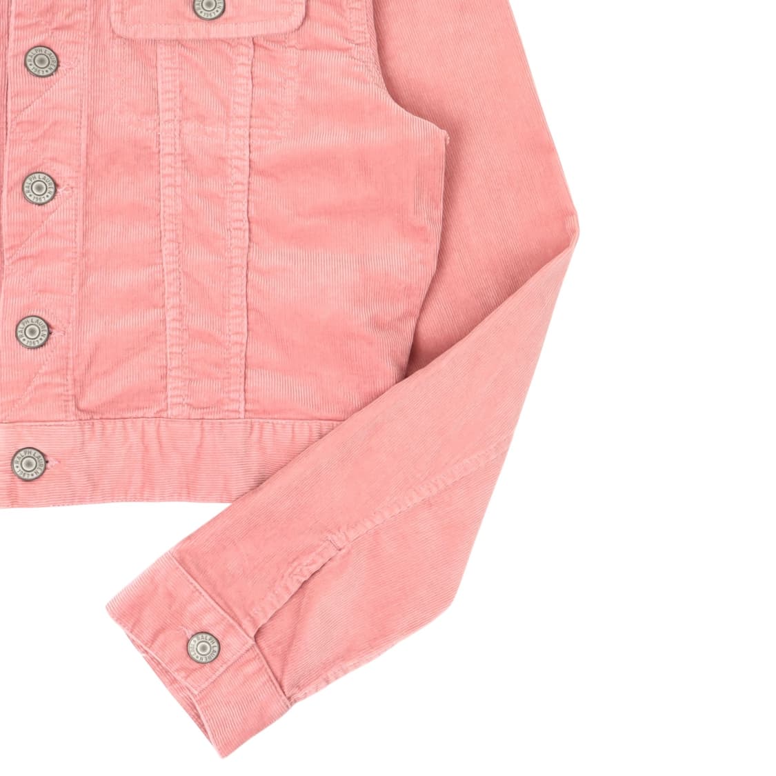 폴로 랄프로렌 라이트 핑크 코듀로이 크롭 자켓 상품이미지3