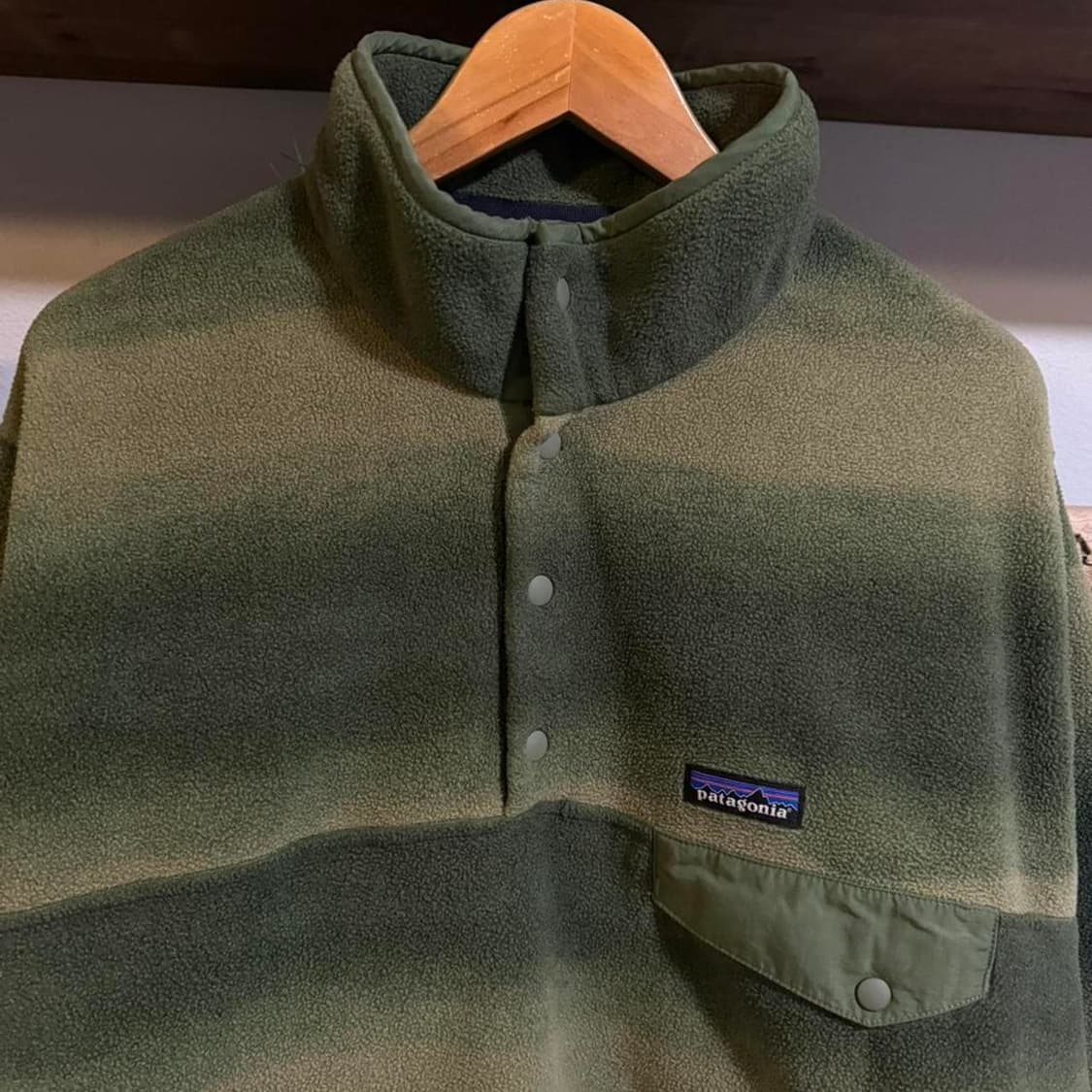 10s 파타고니아 신칠라 스냅-T 핸드 딥드 그린 상품이미지2