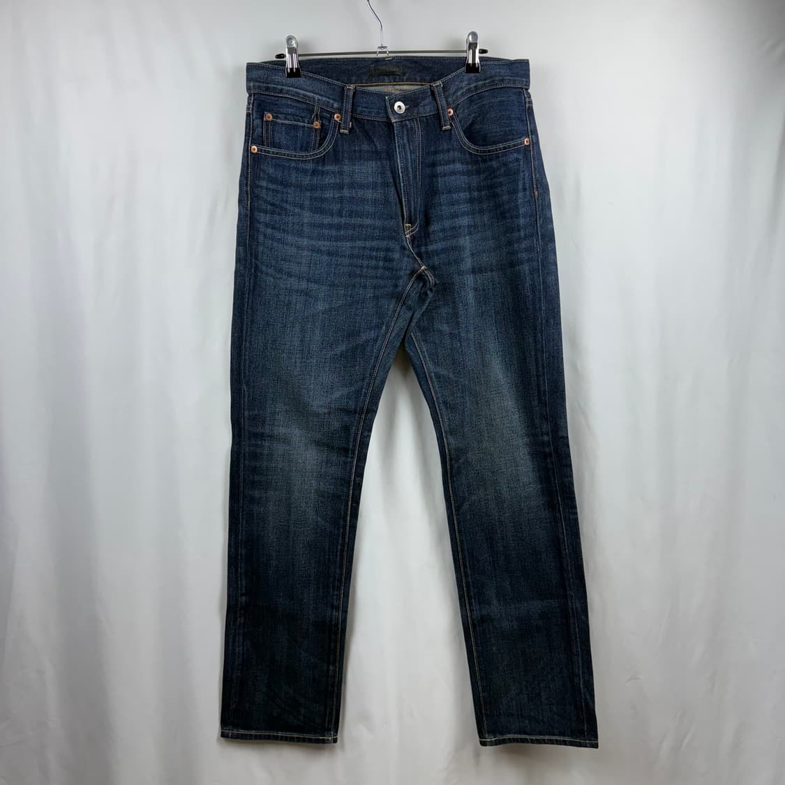 (32) 유니클로 스트레이트핏 진청 데님 팬츠 상품이미지2