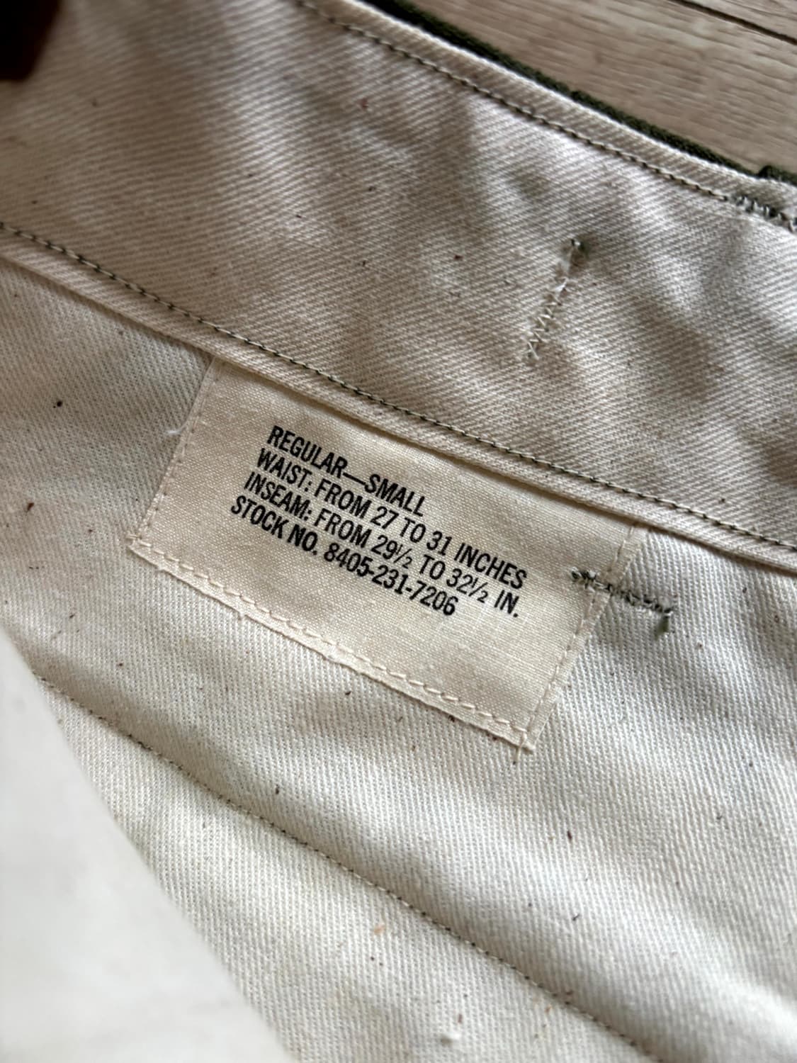 60's 미군 M-51 울 필드 팬츠 S-R 데드스탁 상품이미지5