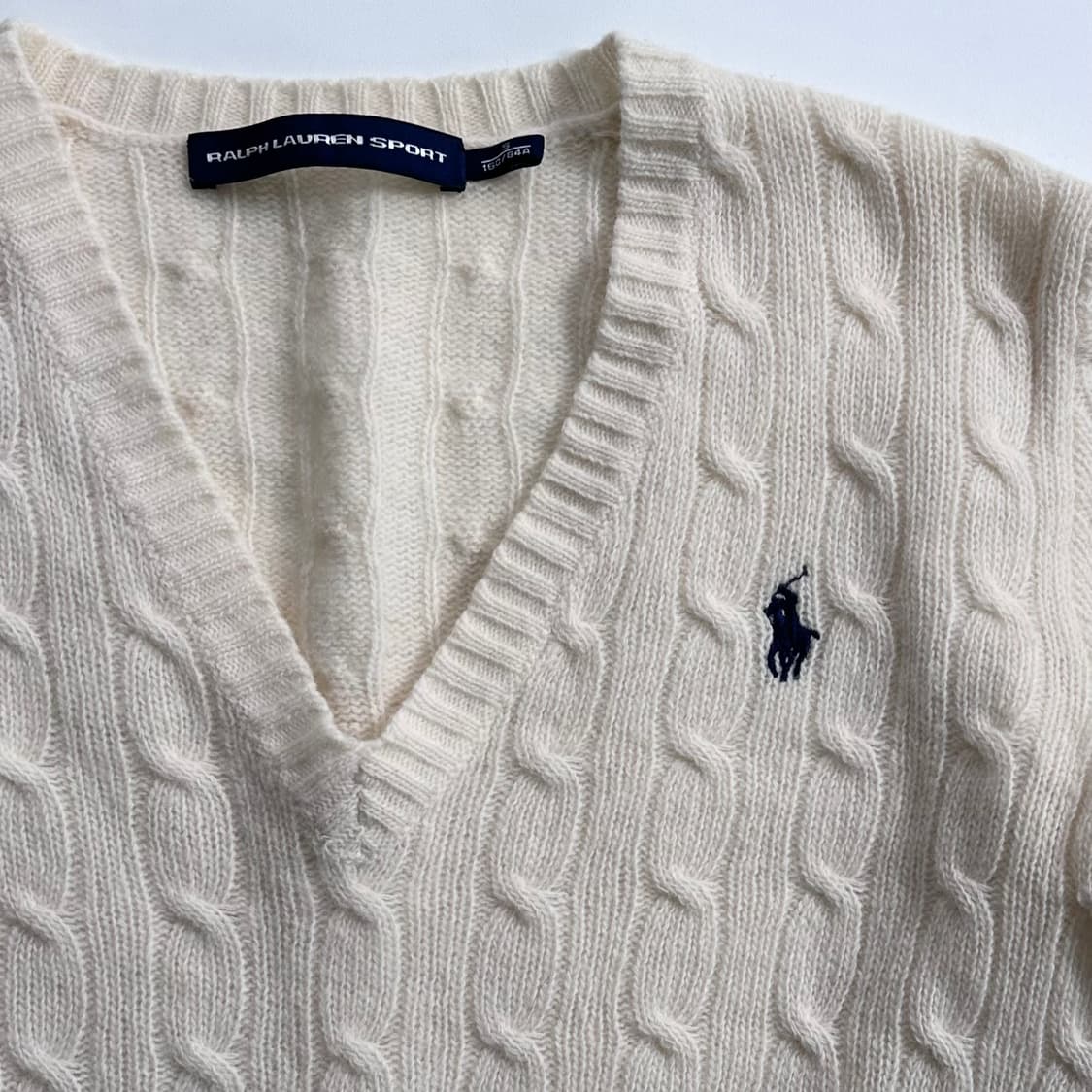 폴로 랄프로렌 화이트 울 니트  상품이미지3
