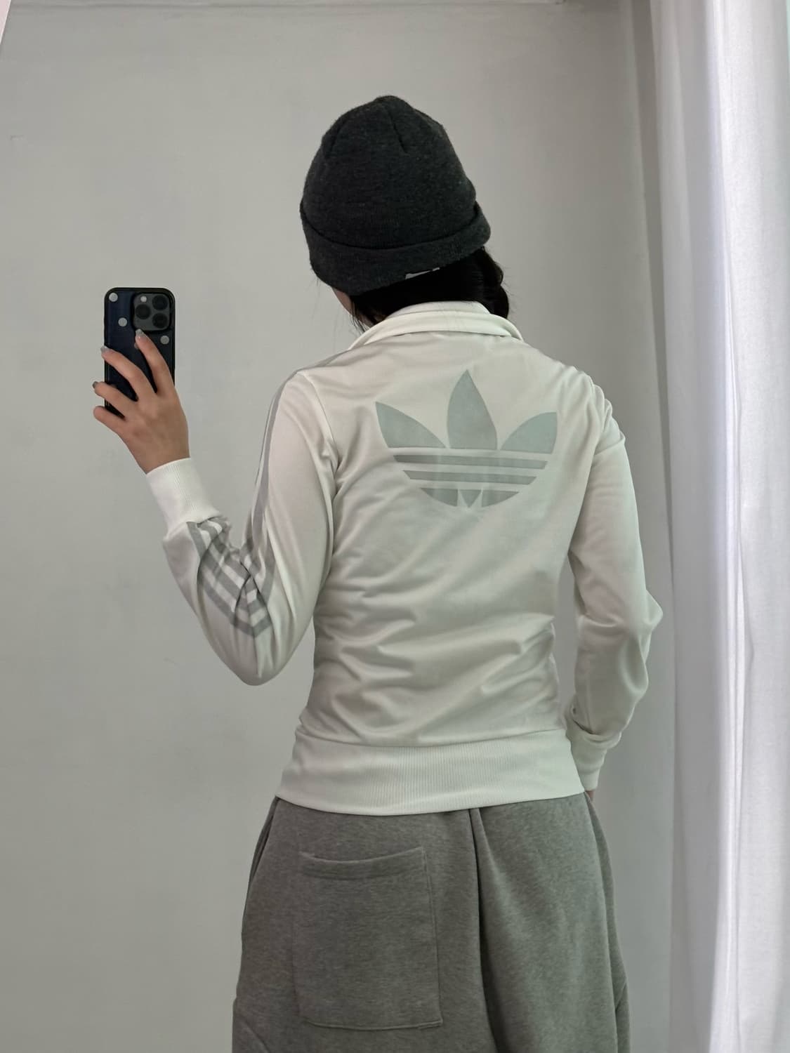 아디다스 화이트 실버 져지 상품이미지3