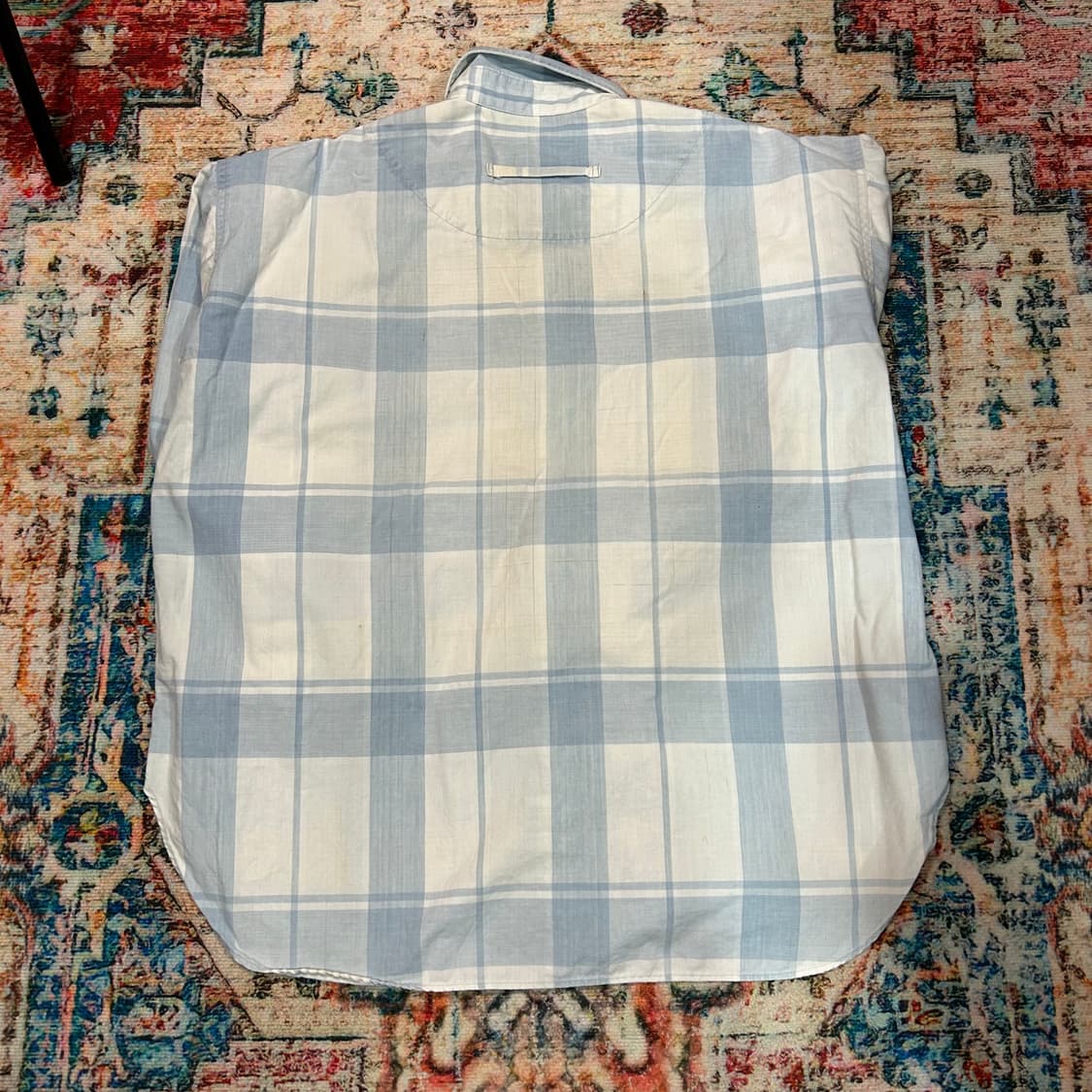 [L]  80s 이세이미야케 하이 스포팅기어 포켓 체크셔츠 상품이미지2