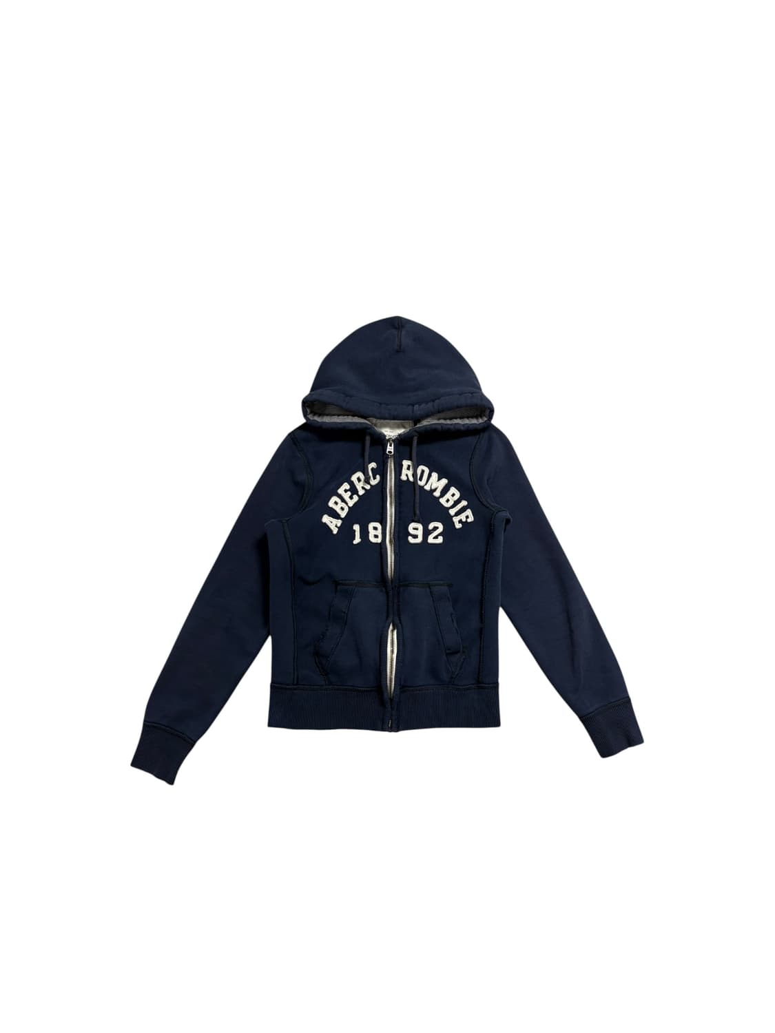 아베크롬비 앤 피치 로고 그래픽 네이비 후드 집업 상품이미지1