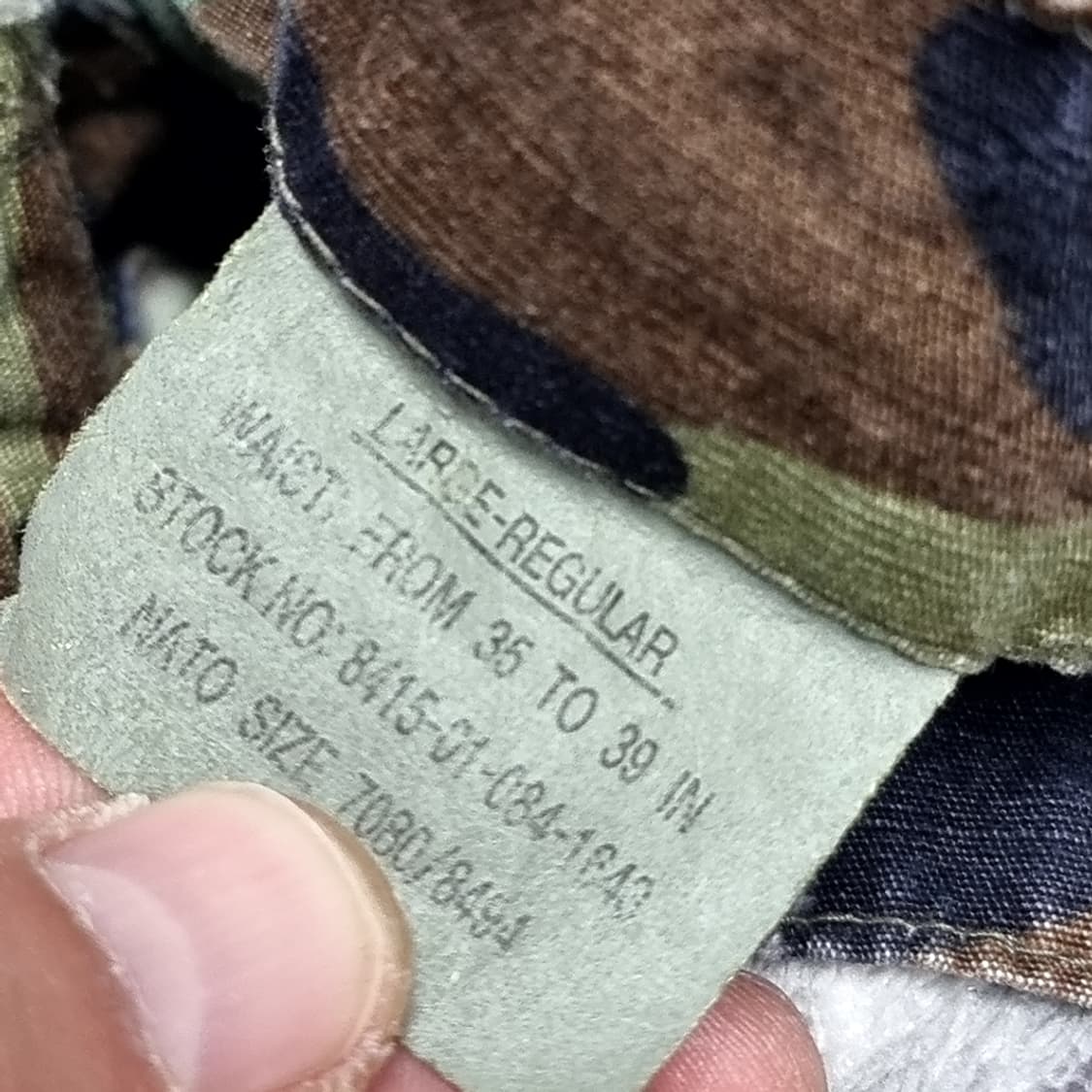 미군 우드랜드 카모 밀리터리 카고 바지(실측) 상품이미지9