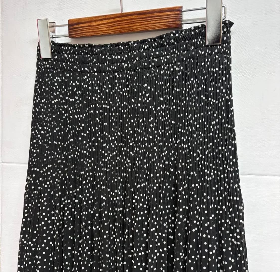 도트 플리츠 키치 괴짜 리버서블 롱 스커트 JPN 상품이미지2