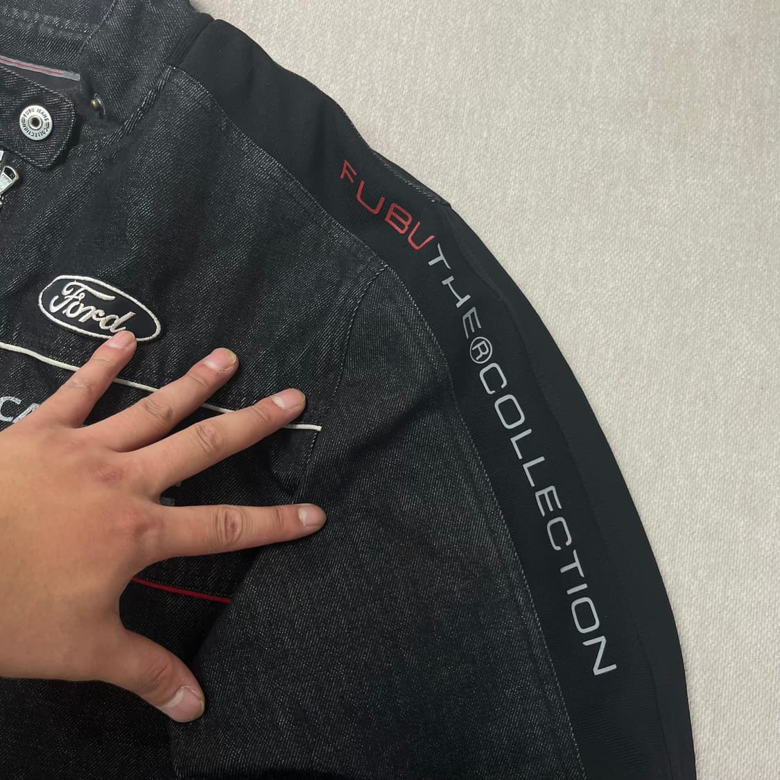 100 FUBU 후부 레이싱 데님 자켓 상품이미지6