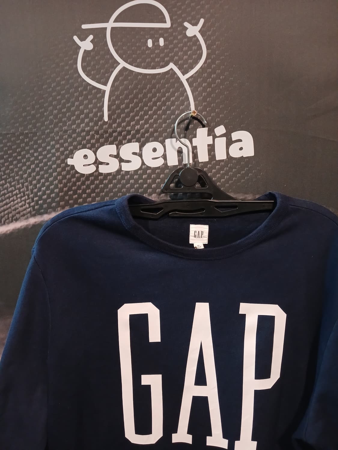 GAP 네이비 빅로고 기모 맨투맨 상품이미지2