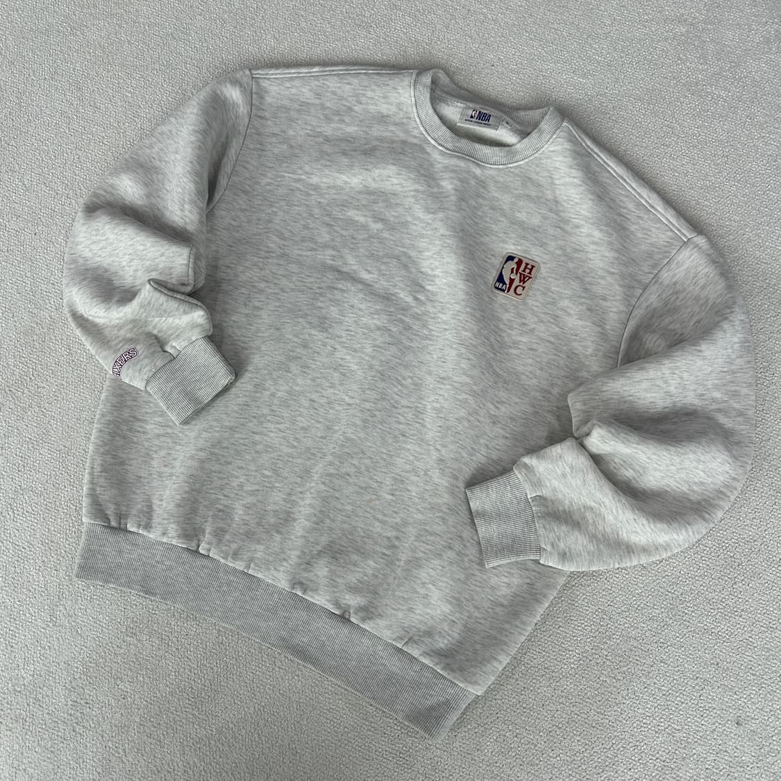 NBA 맨투맨 티셔츠 회색 m 상품이미지1