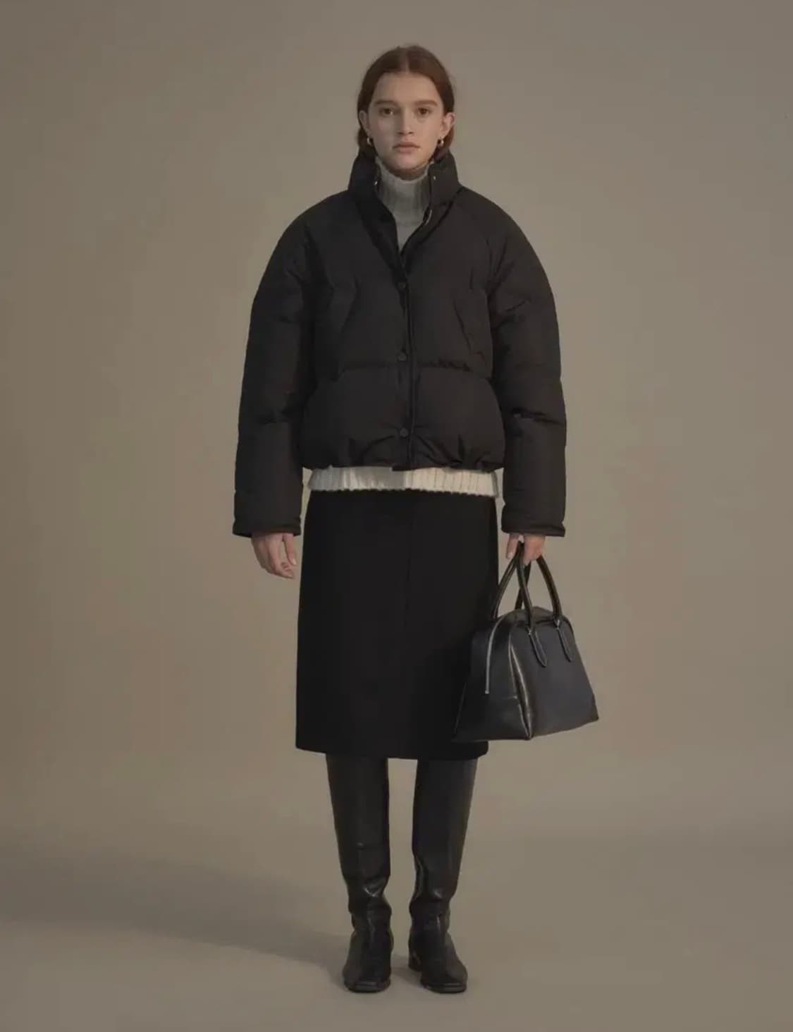 낫띵리튼 구스다운 패딩 블랙 상품이미지2