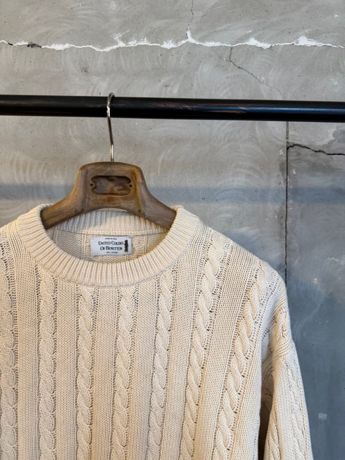 베네통 케이블 니트 105 상품이미지4